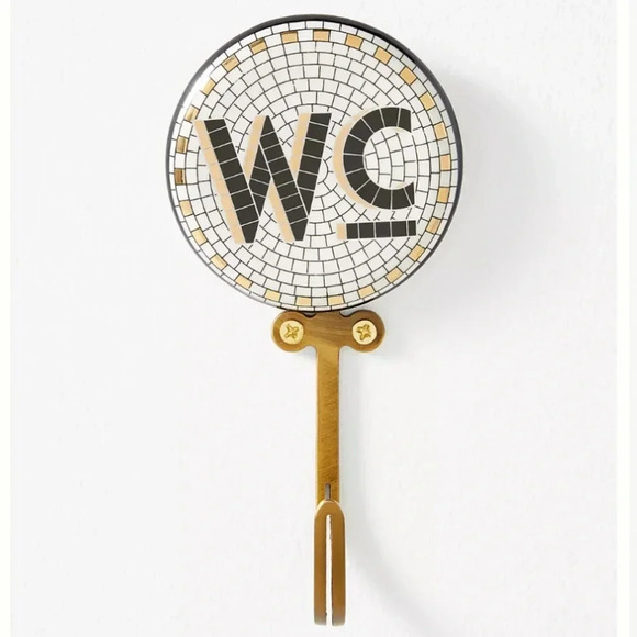 Anthropologie Other - Anthropologie Mosaic Wall Hook - Gold and Black